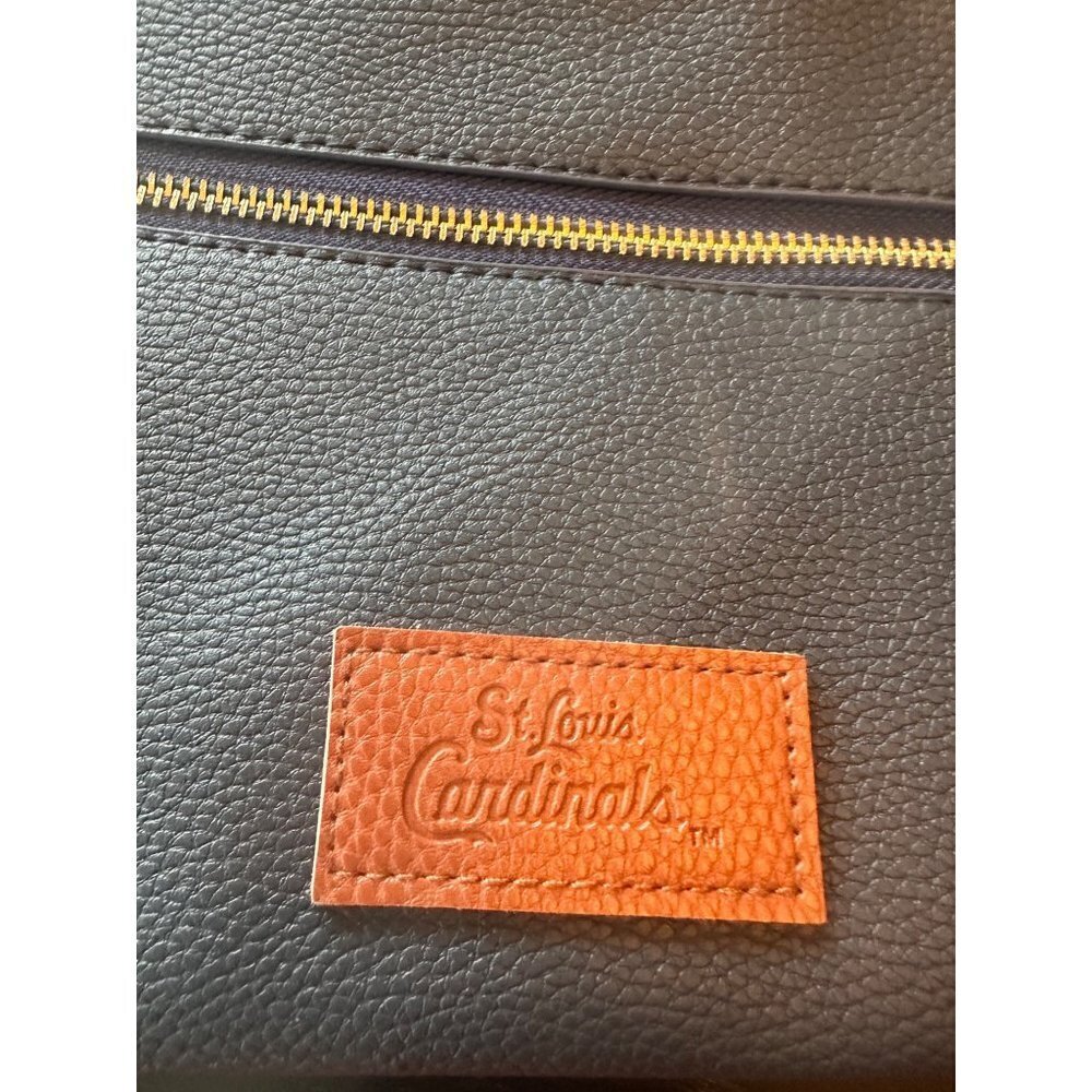 NWOT St. Louis Cardinals Blue Red Baseball Faux Leather Purse Chain Strap - Picture 2 of 7